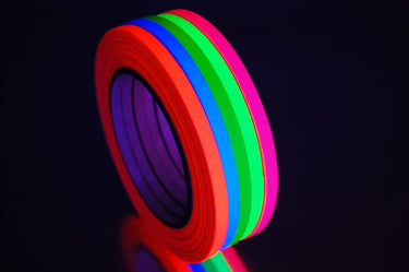 Quarter Inch UV Blacklight Reactive Fluorescent Gaffer Tape
